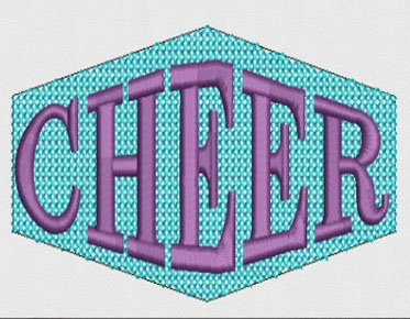 Embroidery Digitizing CHEER design